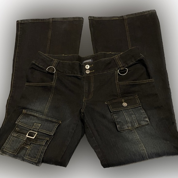 Bongo Wide Leg Cargo Jeans - Picture 1 of 8